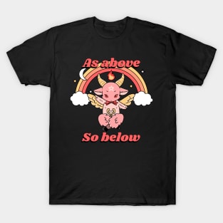 As above, so below, baby Baphomet T-Shirt